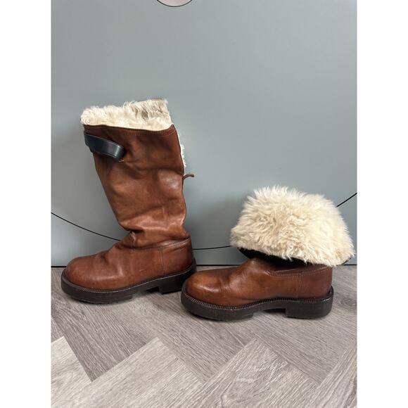 RARE convertible lamb fur shearling boot - Picture 3 of 6